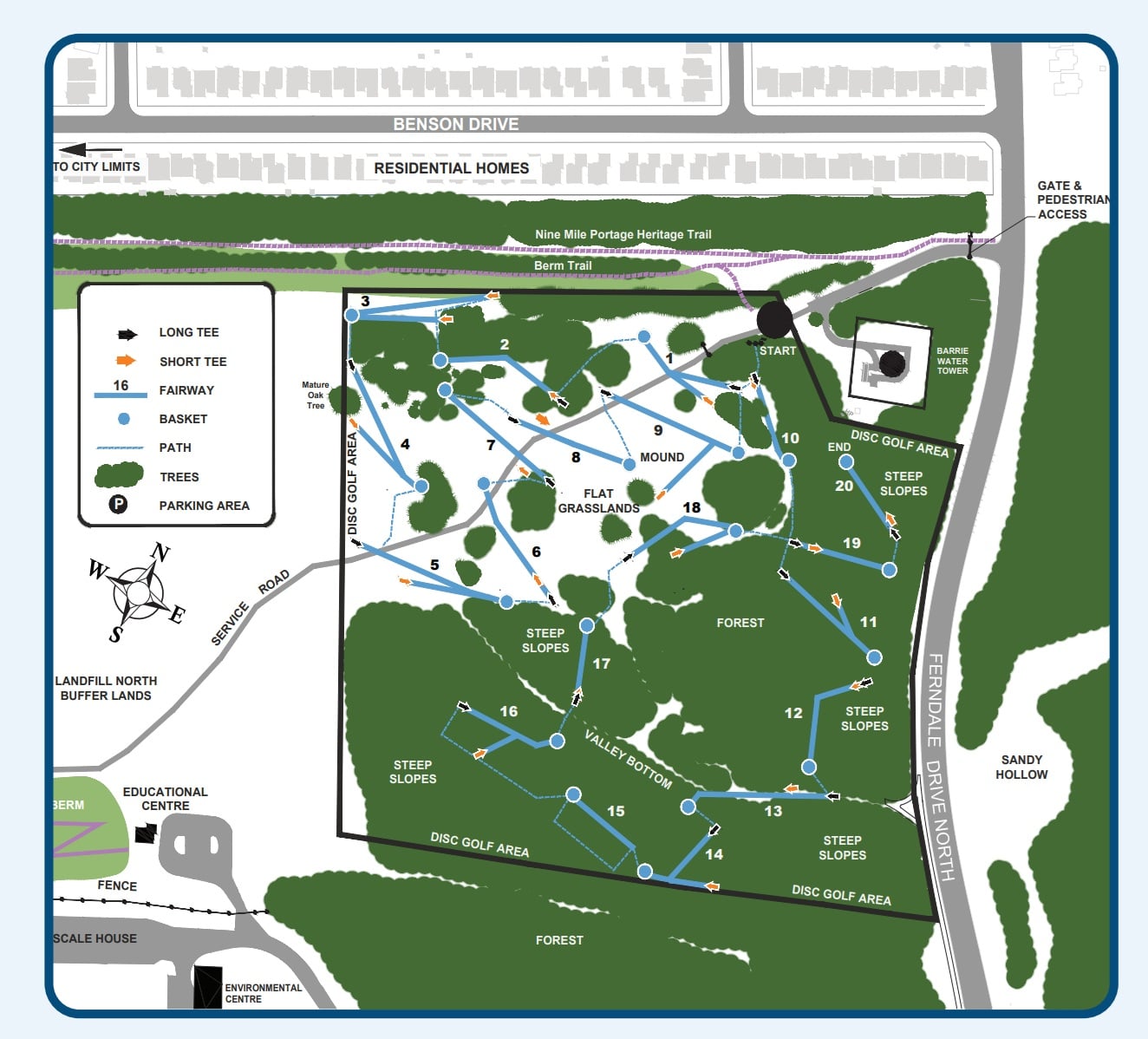 Barrie Disc Golf Course – Sandy Hollow Disc Golf Course