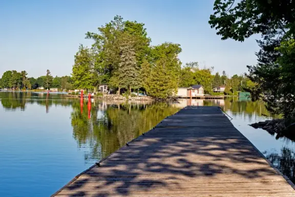view-sturgeon-lake-trent-severn-waterway-lock-bobcaygeon-ontario-looking-westward-lock-trent-severn-waterway-187582846